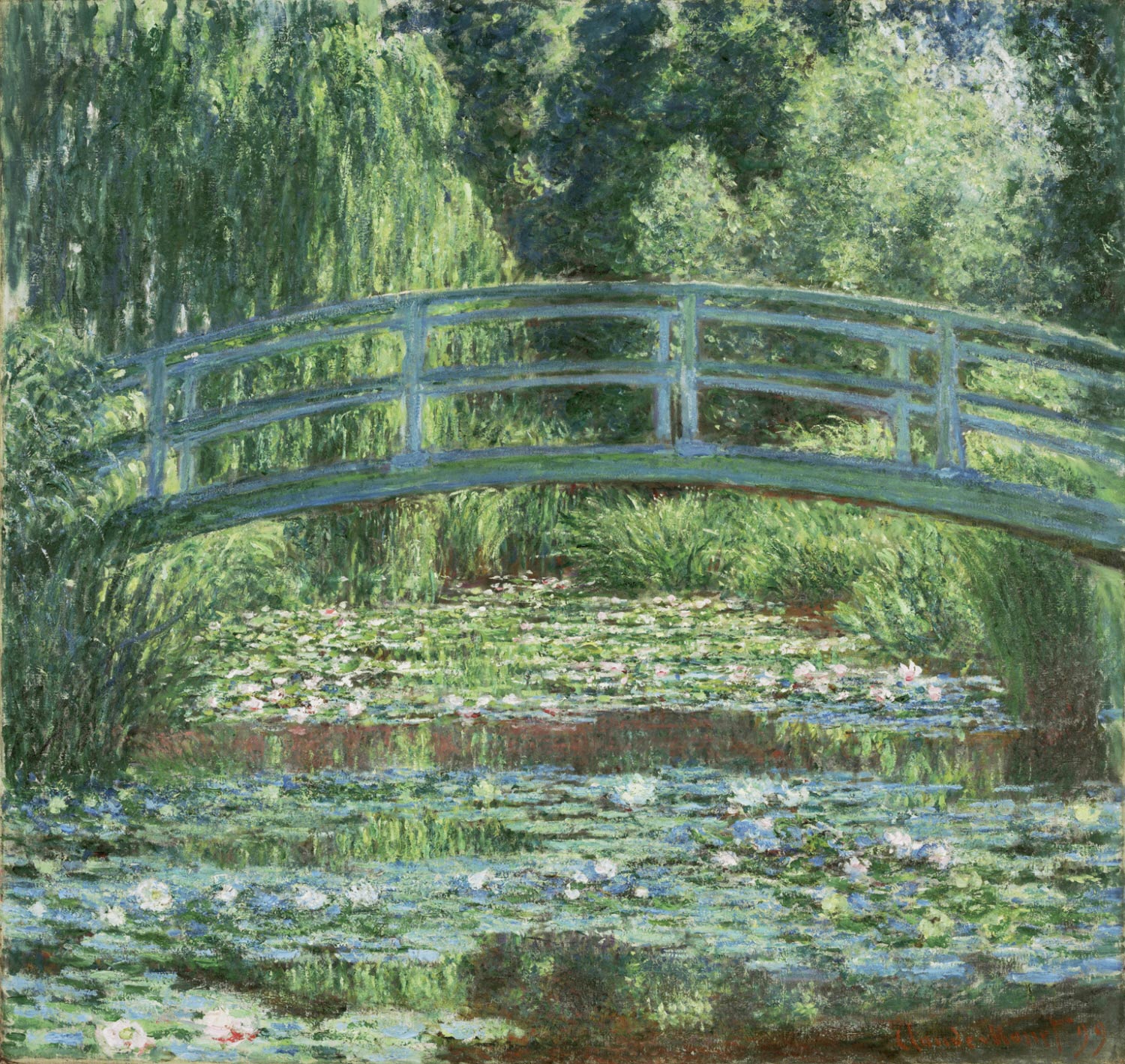睡蓮 の 池 と 日本 の 橋