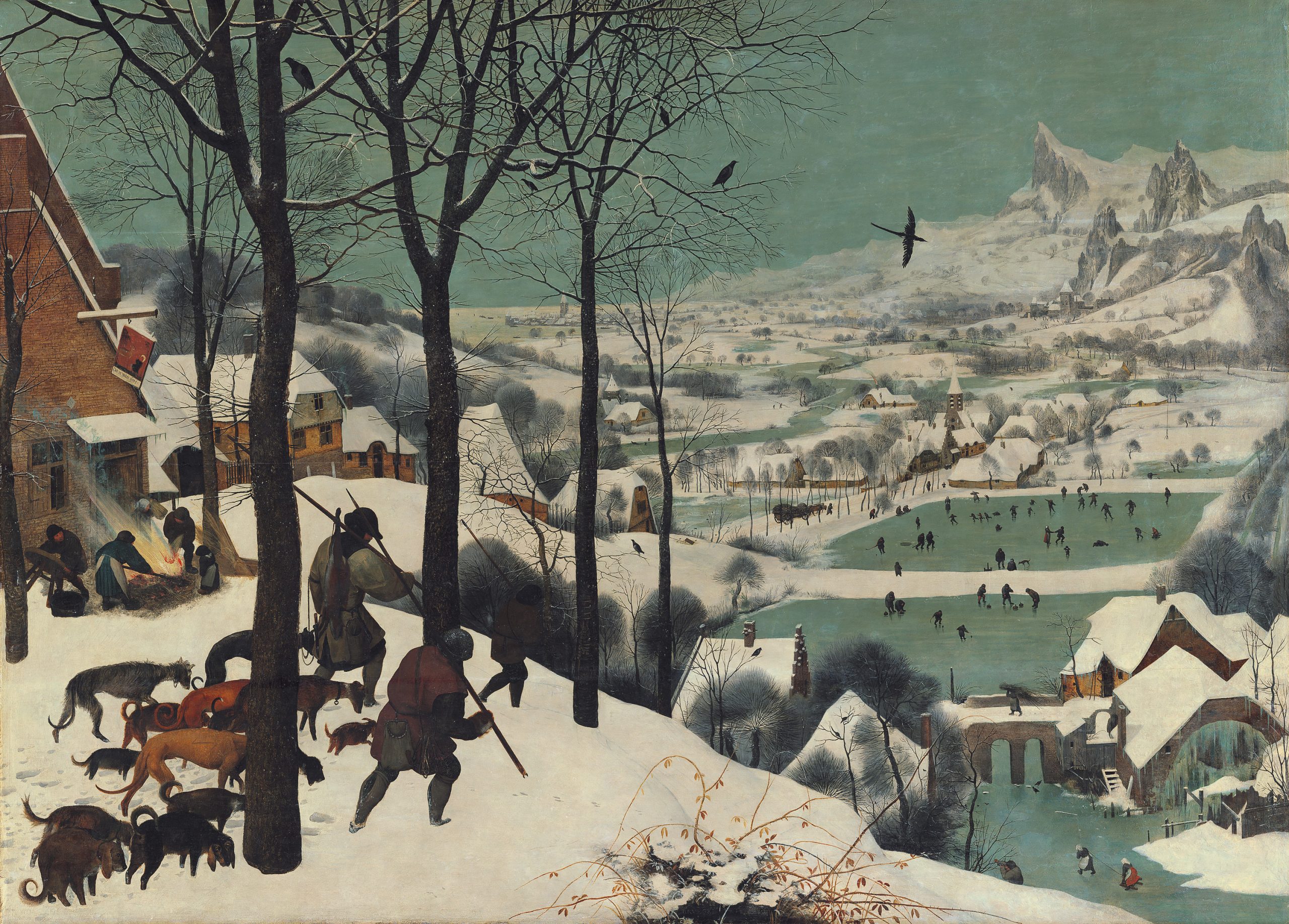 ブリューゲル 雪 中 の 狩人