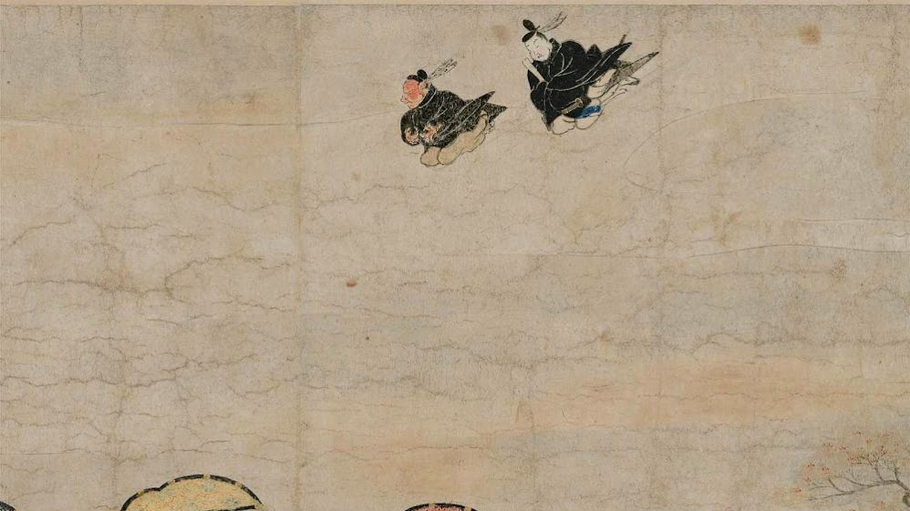 巻物 中国美術 唐画 絵巻 希少 巻物 中国美術 唐画 絵巻 希少